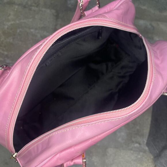 noir vintage y2k holographic pink shoulder bag - Picture 6 of 7
